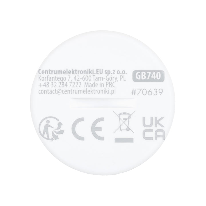 Tuya GreenBlue vezeték nélküli Zigbee mozgásérzékelő, Android/iOS, CR2450 DC 3,0 V, érzékelési szög 120° / akár 8 m, GB740, 2 darab