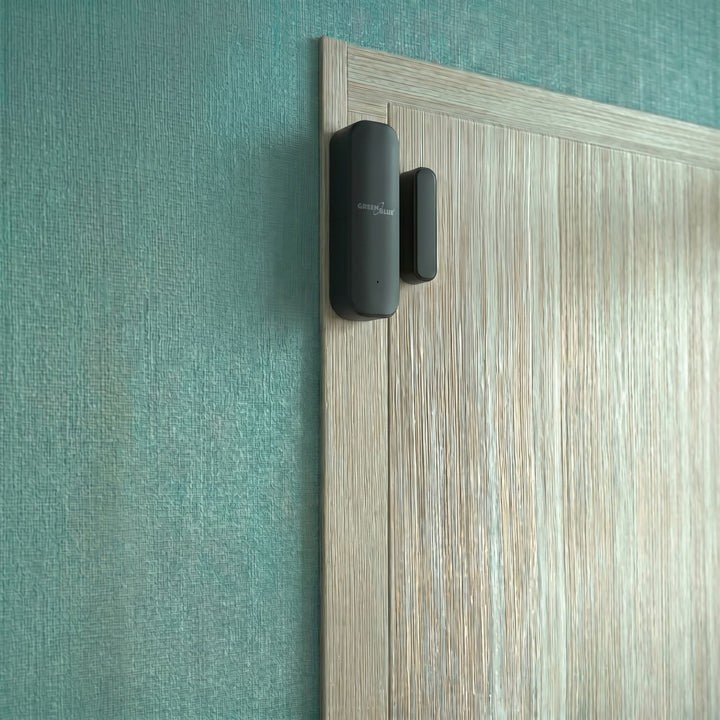GreenBlue vezeték nélküli kontaktus / WiFi nyitásérzékelő, Android/iOS, ajtókhoz / ablakokhoz, 3,0 V DC, LR03x2, GB479 B, 2 készlet