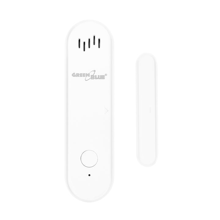GreenBlue vezeték nélküli kontaktor / WiFi nyitásérzékelő, Android/iOS, ajtókhoz / ablakokhoz, 3,0 V DC, LR03x2, riasztóval, GB478, 2 készlet