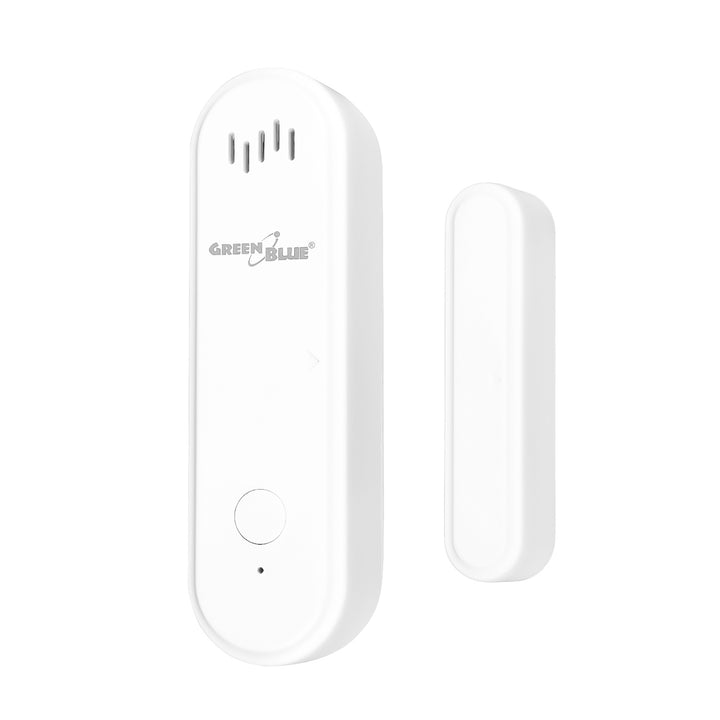 GreenBlue vezeték nélküli kontaktor / WiFi nyitásérzékelő, Android/iOS, ajtókhoz / ablakokhoz, 3,0 V DC, LR03x2, riasztóval, GB478, 2 készlet