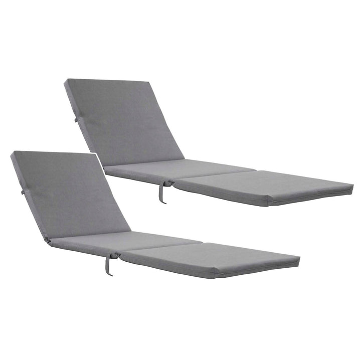 Daytona napozóágy-párna, szürke színű, S-550 Melange szövet, méret: 192x64 cm, gumiszíjjal rögzíthető, vízálló, Melange S-23, 2 darab