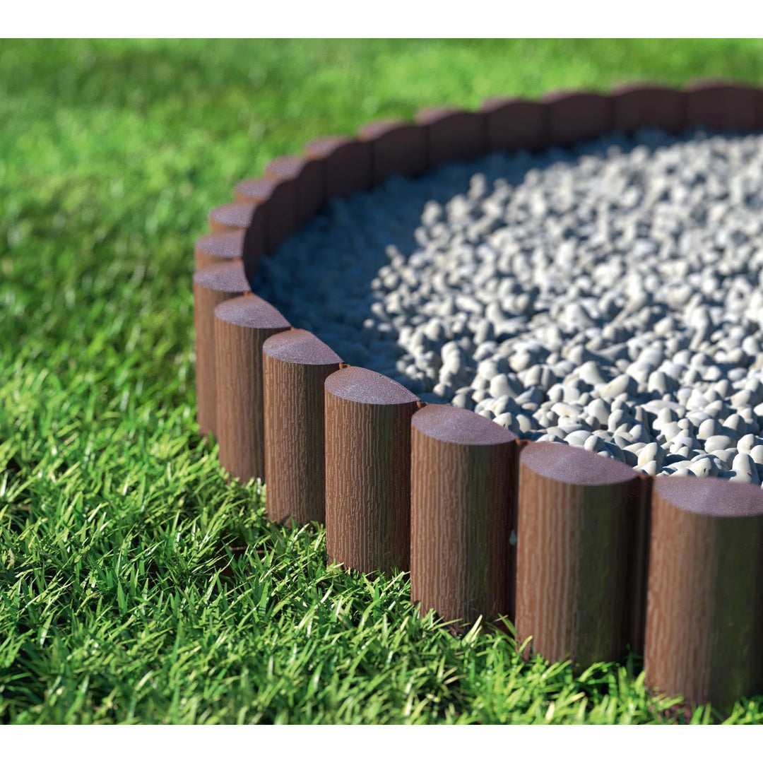 Cellfast kerti kerítés, fa textúrájú, fagyálló, hossza 14,4 m, színe barna, 34-031