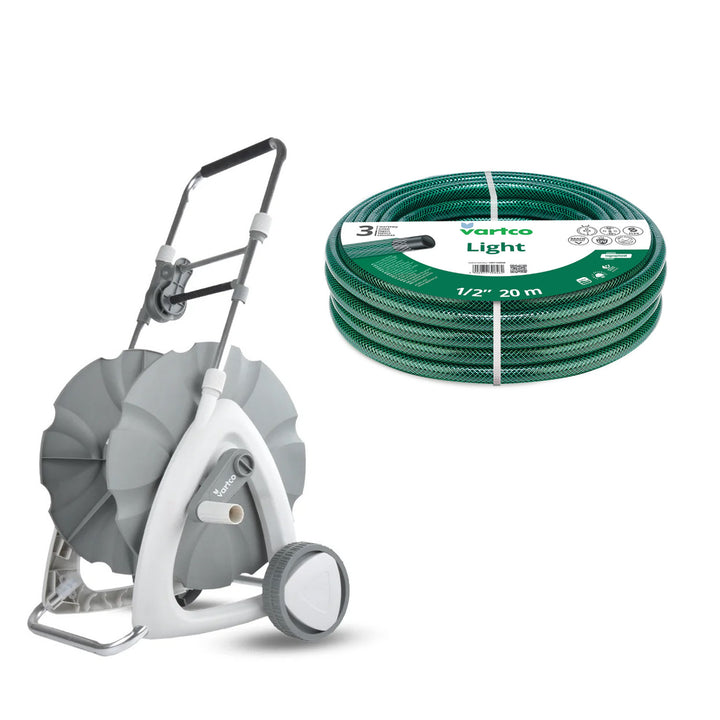 Kerti tömlőtartó + Vartco Light 1/2" 15 m-es kerti tömlő, Agaplast