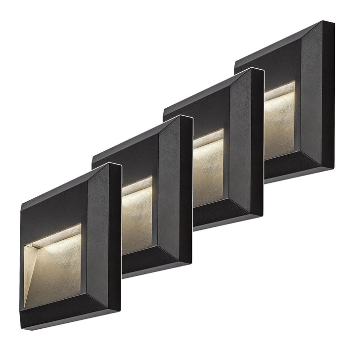 Rabalux lámpa, falra szerelhető, kültéri, 4 W-os LED, antracit, Trento, 4 darab