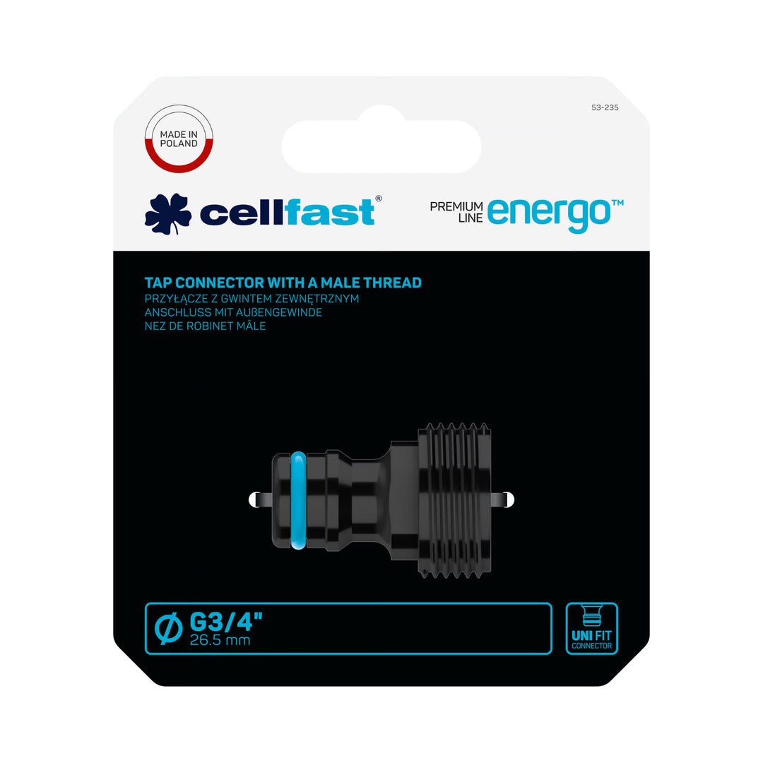 Cellfast ENERGO G3/4'' külső menetes csatlakozó