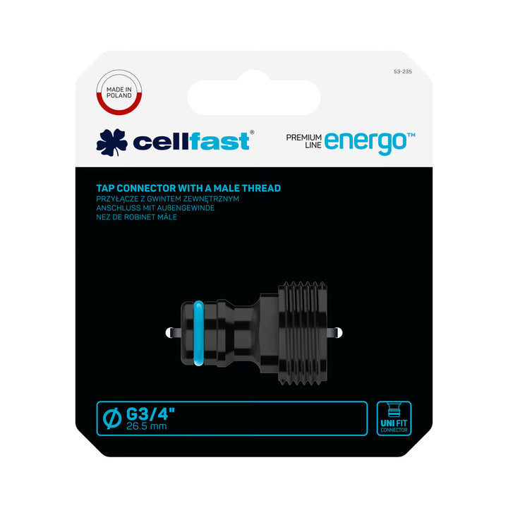 Cellfast ENERGO G3/4'' külső menetes csatlakozó