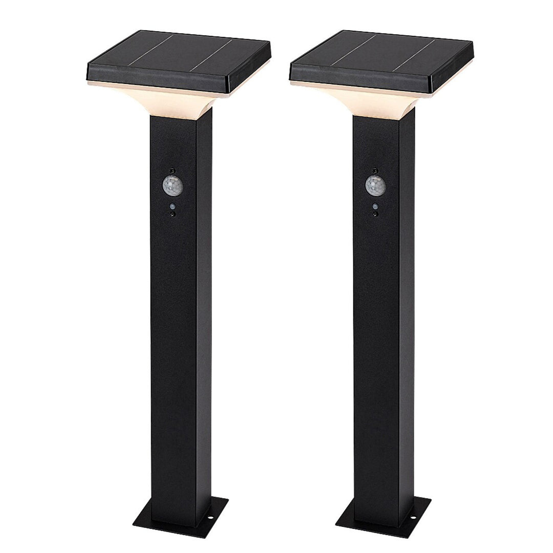 Rabalux lámpa, kültéri, napelemes, állólámpa, 4 W-os LED, IP44, fekete, Geleen, 2 darab