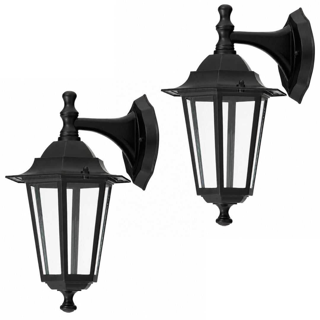 Rabalux falilámpa, kültéri, IP43, E27, max. 60 W, fekete, Velence, 2 db
