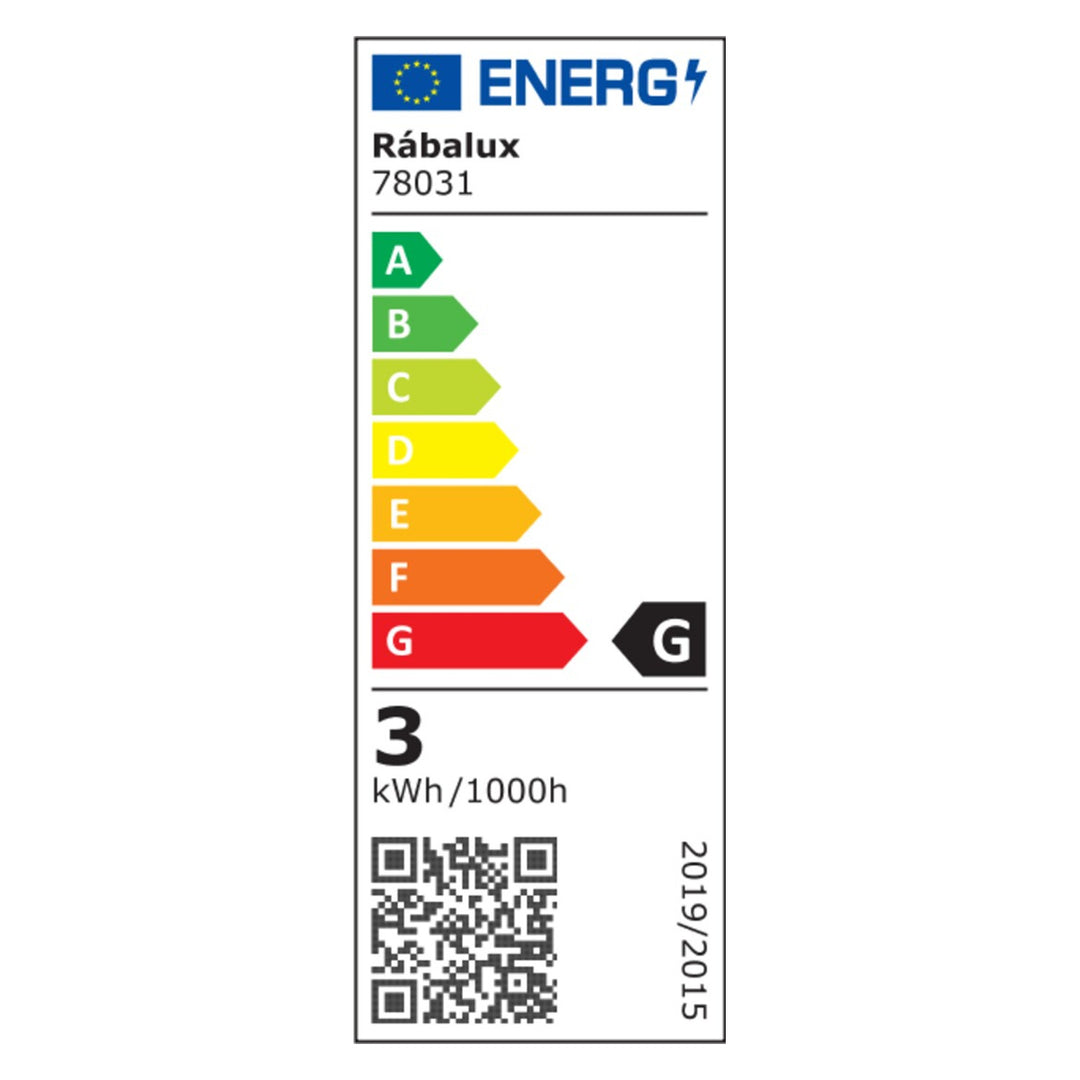 Rekar szekrény alatti lámpa, 180 LM, IP20, ezüst színű, 3 W-os LED, 78031