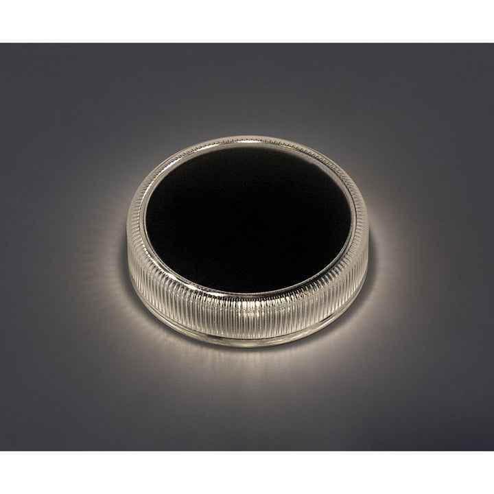 Trillo LED 0,3 W-os napelemes lámpa, alkonyatérzékelővel, átlátszó kivitel, IP65, K 4000, 77175