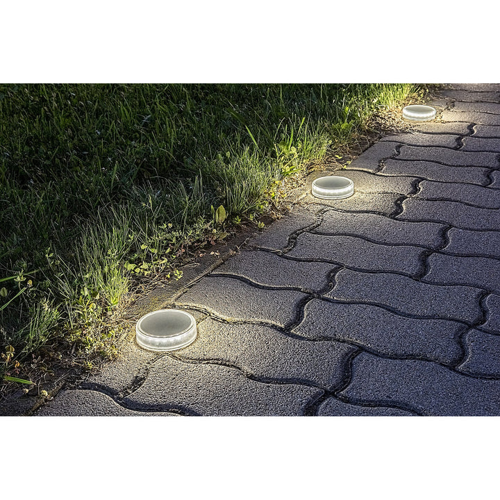Trillo LED 0,3 W-os napelemes lámpa, alkonyatérzékelővel, átlátszó kivitel, IP65, K 4000, 77175