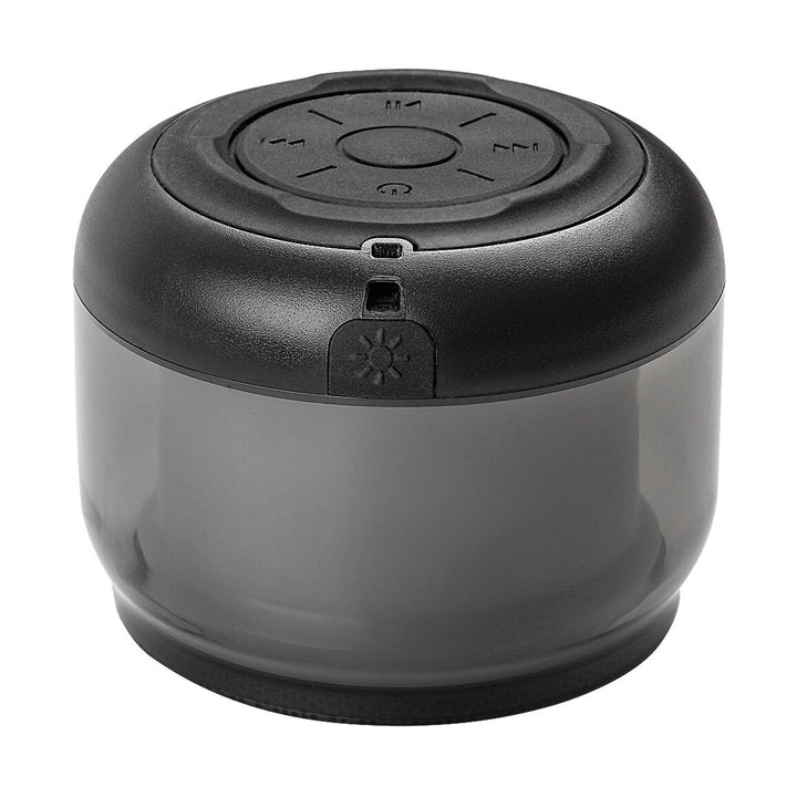 Rabalux Radelia asztali lámpa, Bluetooth-hangszóró, RGB, fekete, IP20, akkumulátor, 76110