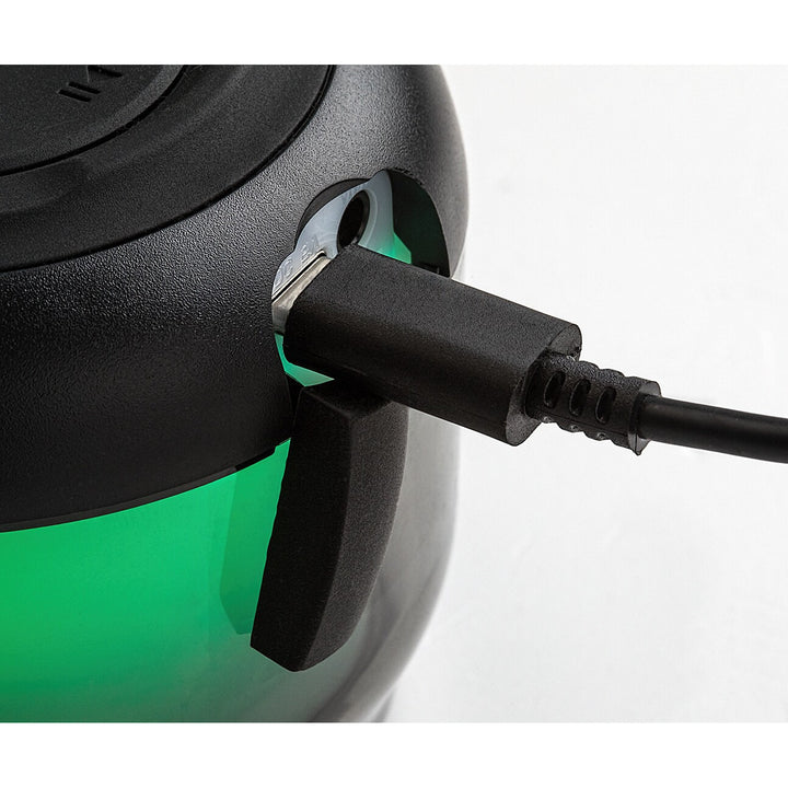 Rabalux Radelia asztali lámpa, Bluetooth-hangszóró, RGB, fekete, IP20, akkumulátor, 76110