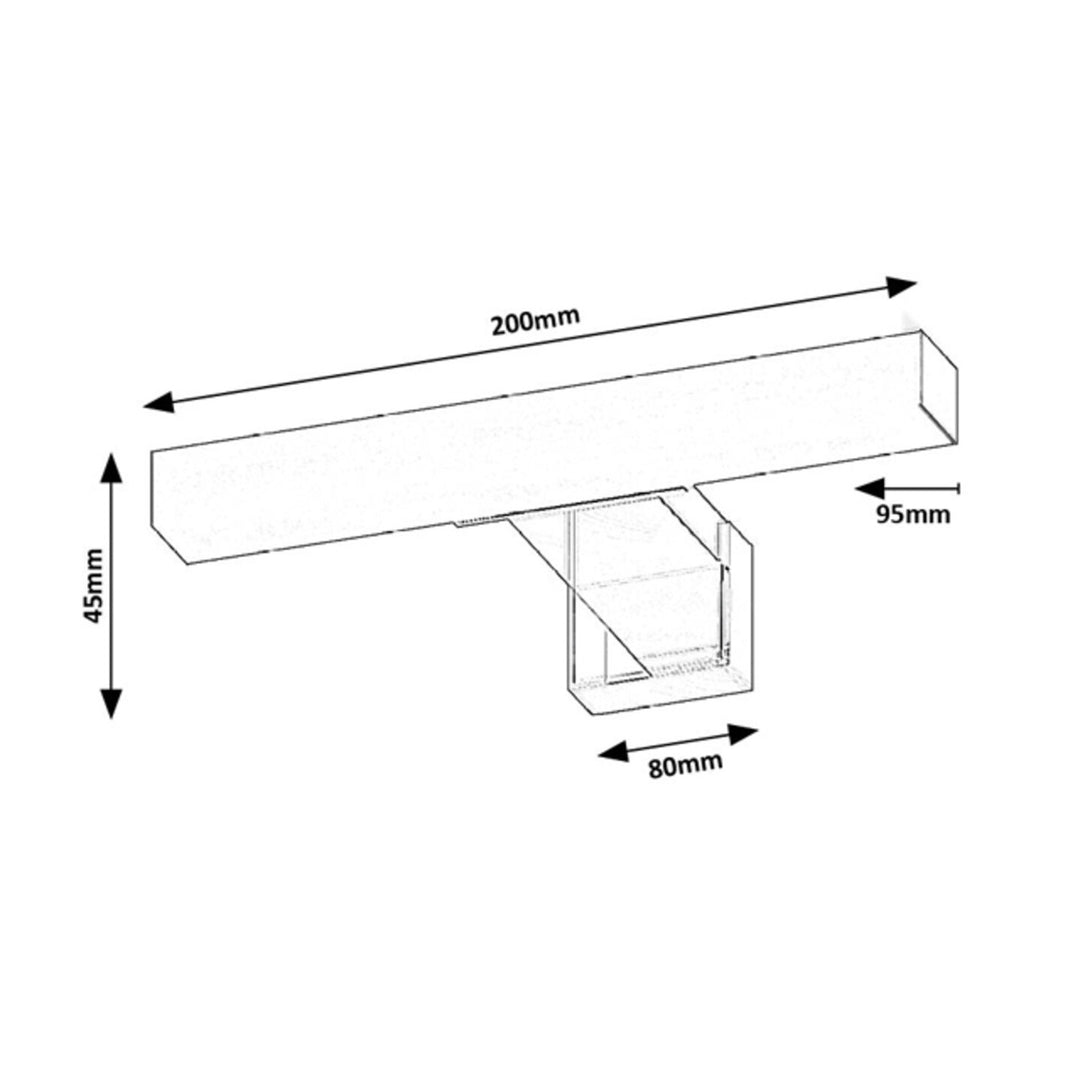 Rabalux Oliro LED 4 W-os fürdőszobai lámpa, króm, IP44, 4000 K, 75047