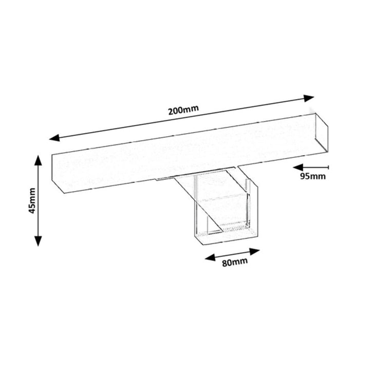 Rabalux Oliro LED 4 W-os fürdőszobai lámpa, króm, IP44, 4000 K, 75047