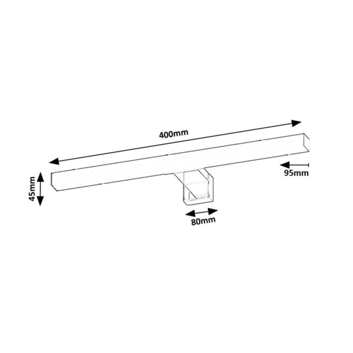 Rabalux Oliro LED 6 W fürdőszobai lámpa, króm, IP44, 4000 K, 75048