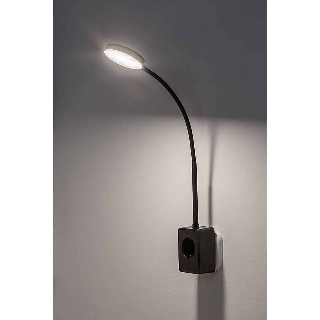 Rabalux Tivro falilámpa, 4 W-os LED, fekete, IP20, 3 hőmérsékleti változat: 3000, 4000, 6000, 71283