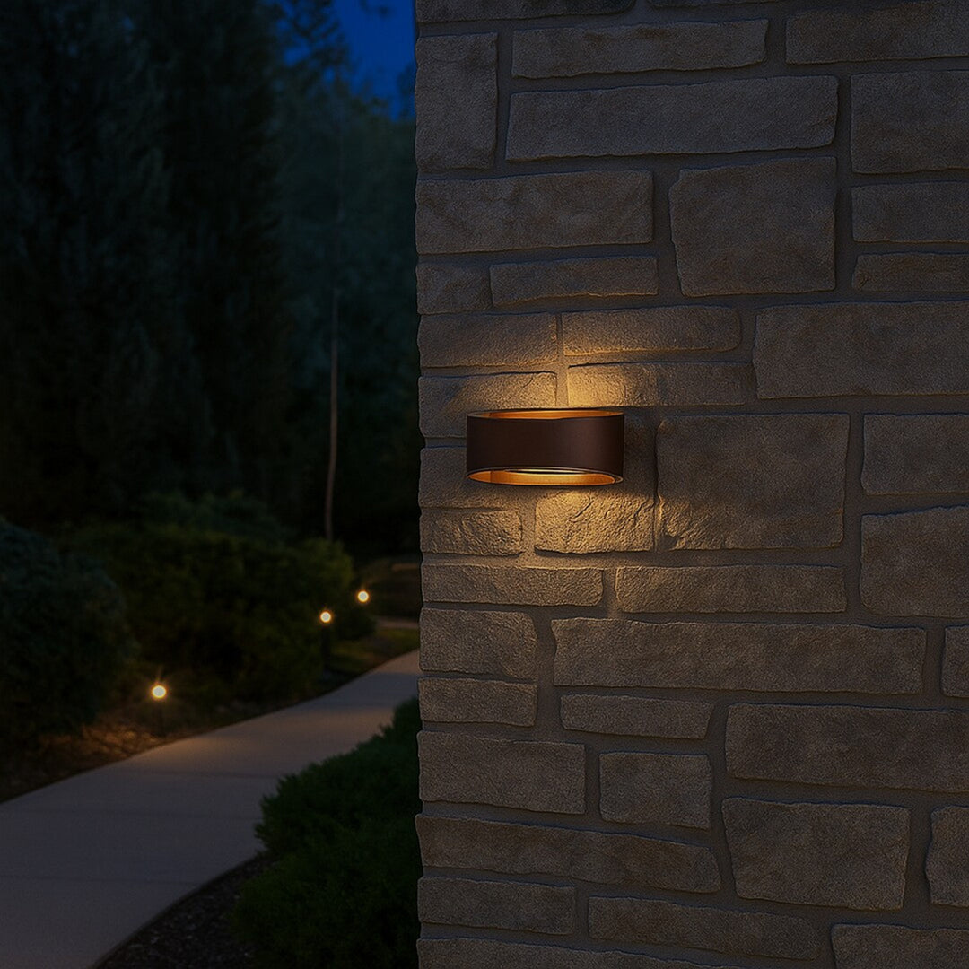 Rabalux Gerla kültéri falilámpa, barna, 9 W-os LED, IP54, 3000 K, 77180