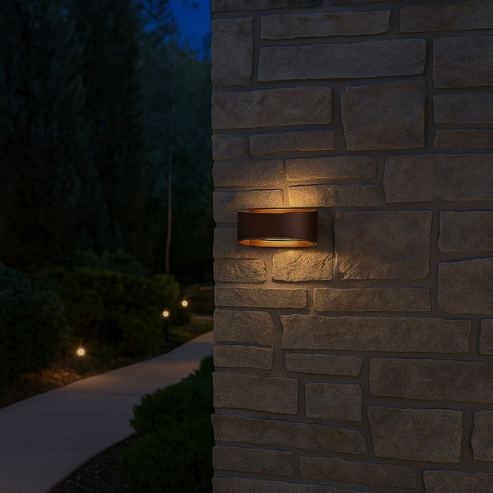 Rabalux Gerla kültéri falilámpa, barna, 9 W-os LED, IP54, 3000 K, 77180