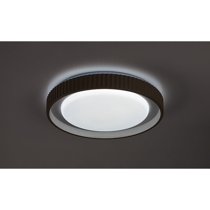 Pastello LED lámpa 48 W, IP20, szürke-bézs, 3000–6500 K, memóriafunkció távirányítóval, időzítőfunkció, éjszakai lámpa hatás, 71345