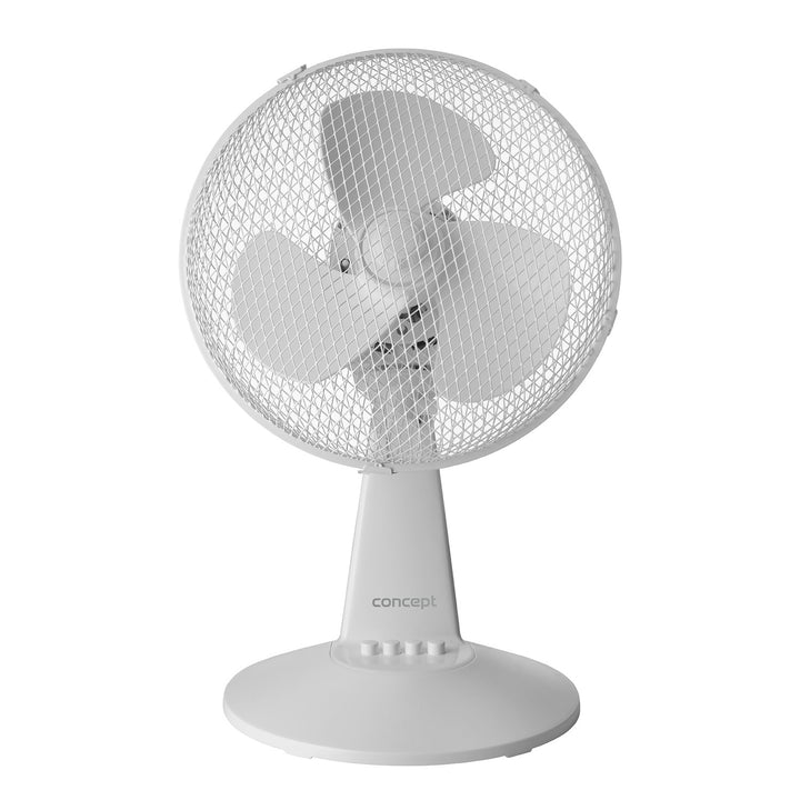 Concept asztali ventilátor, fehér színű, 3 sebességfokozat, oszcilláció, csendes működés, állítható dőlésszög, VS5040