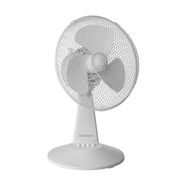 Concept asztali ventilátor, fehér színű, 3 sebességfokozat, oszcilláció, csendes működés, állítható dőlésszög, VS5040