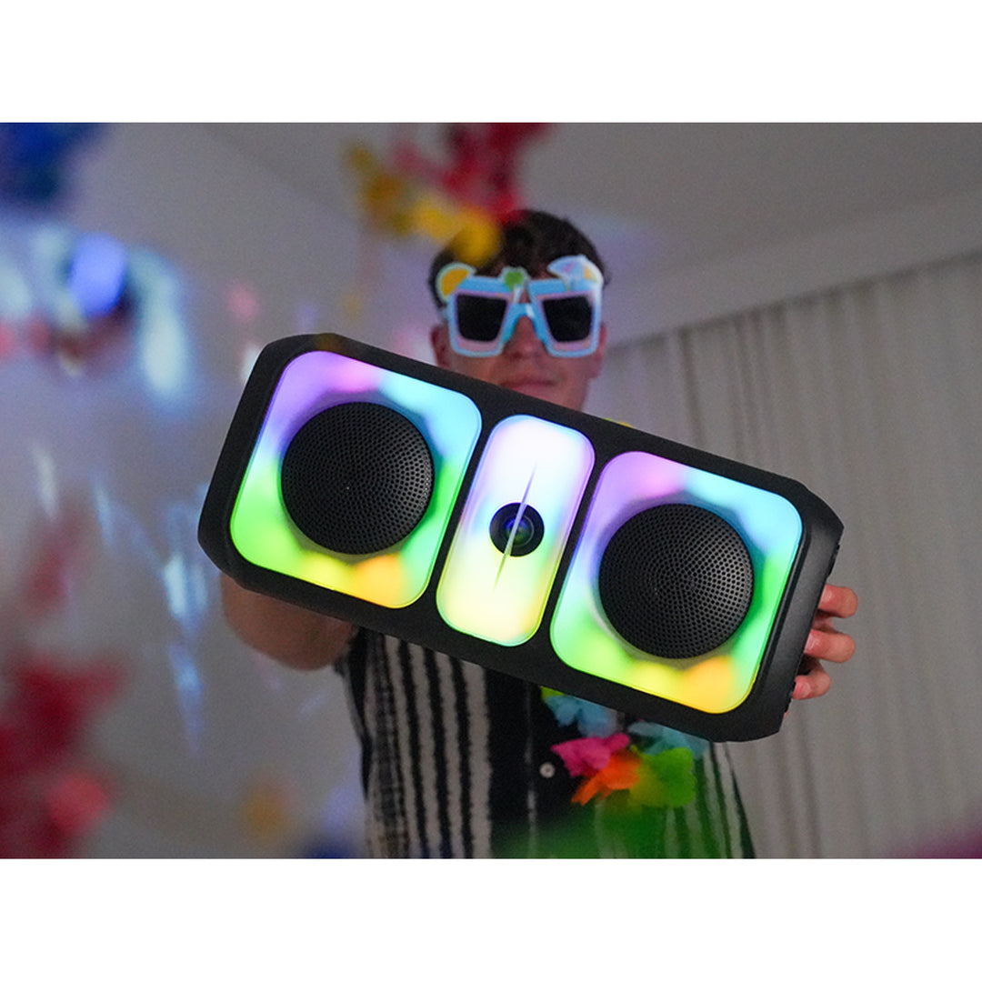 Tracer vezeték nélküli hangszóró, Bluetooth 5.0, 20 W RMS teljesítmény, karaoke mód, mikrofon, Powervox P2 TWS
