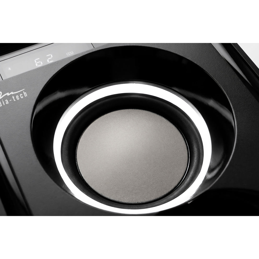 OVERBOX MT3186 hordozható Bluetooth-hangszóró, FM-rádió, SD-kártya- és USB-támogatás, 30 W RMS teljesítmény, Mediatech