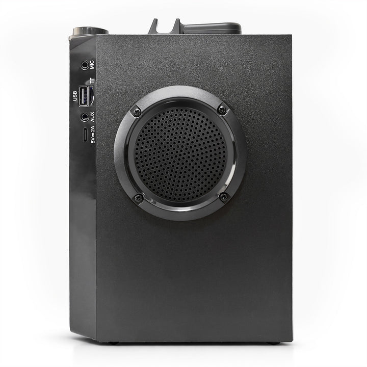 OVERBOX MT3186 hordozható Bluetooth-hangszóró, FM-rádió, SD-kártya- és USB-támogatás, 30 W RMS teljesítmény, Mediatech