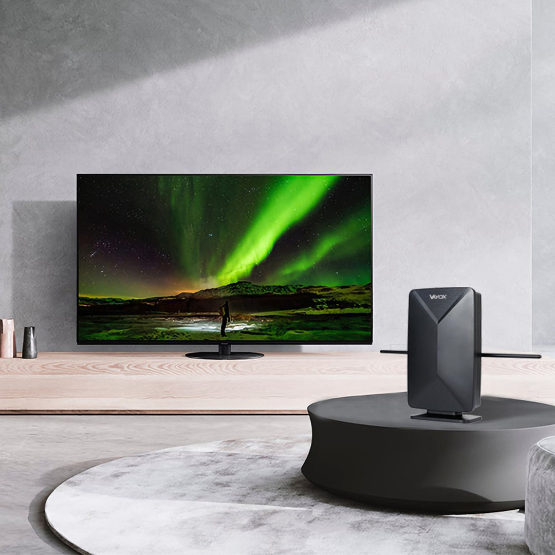 Aktív antenna, szobai, beltéri, kültéri, DVB-T2, 4K földfelszíni televízió, Vayox
