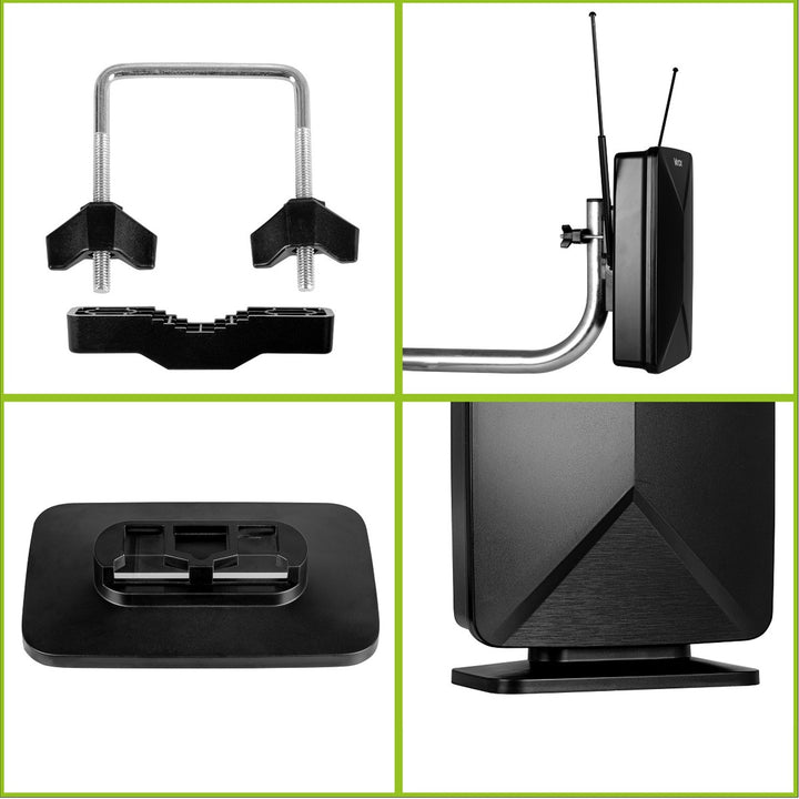 Aktív antenna, szobai, beltéri, kültéri, DVB-T2, 4K földfelszíni televízió, Vayox