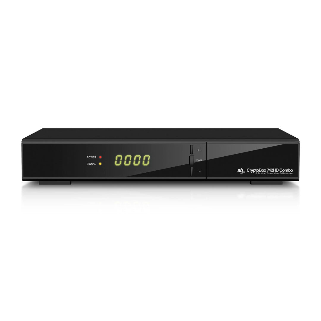AB CryptoBox 742HD Combo DVB-T2/S2/C Full HD vevőkészülék