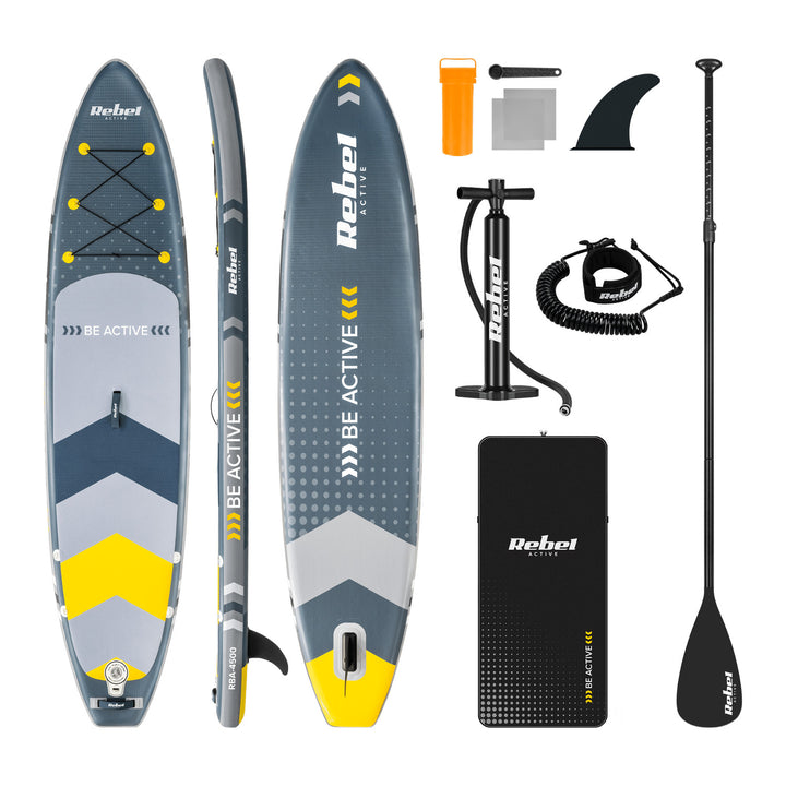 REBEL ACTIVE felfújható SUP-deszka, 350x81x15 cm, készlet