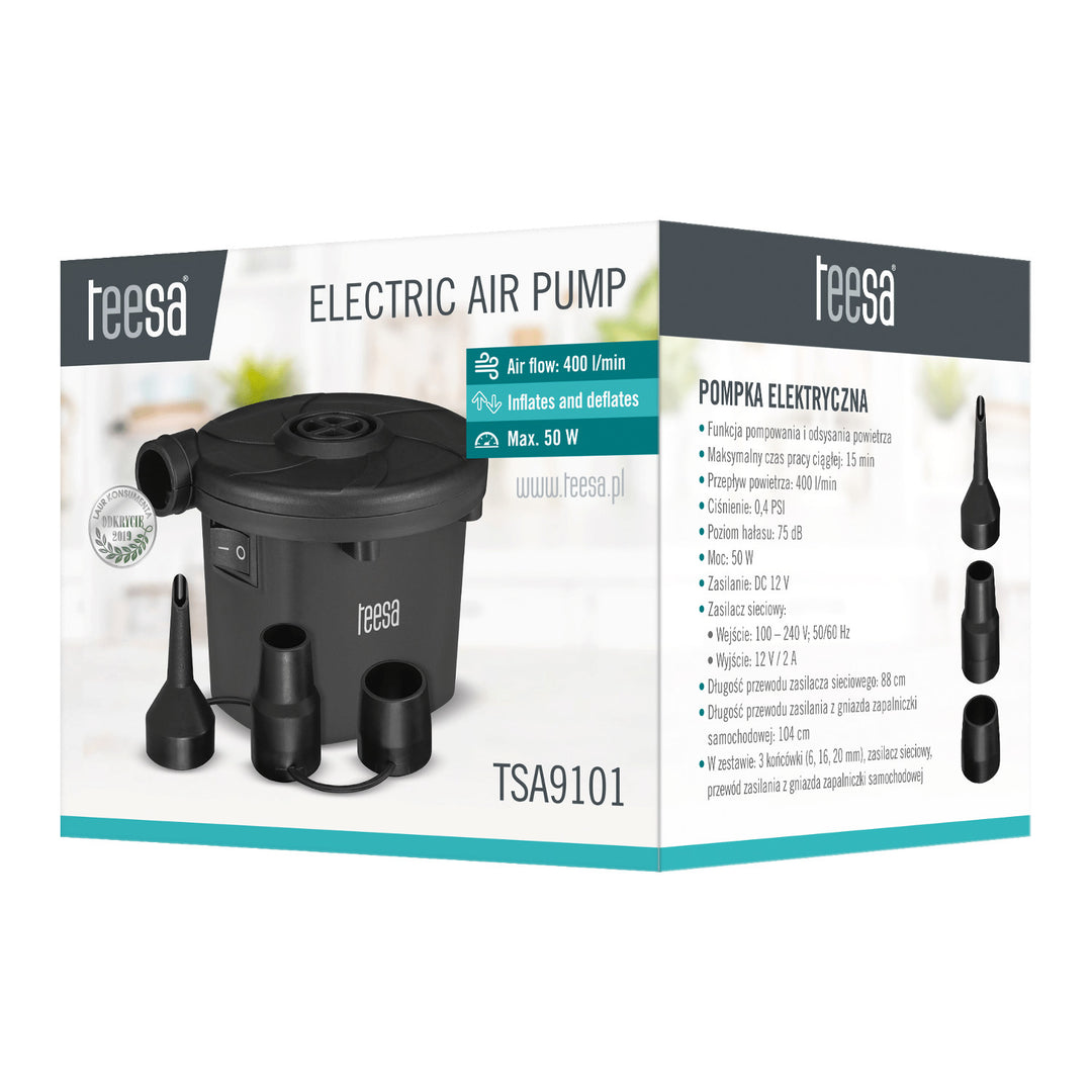 Elektromos matrac- és medencepumpa, 12 V, 230 V, Teesa