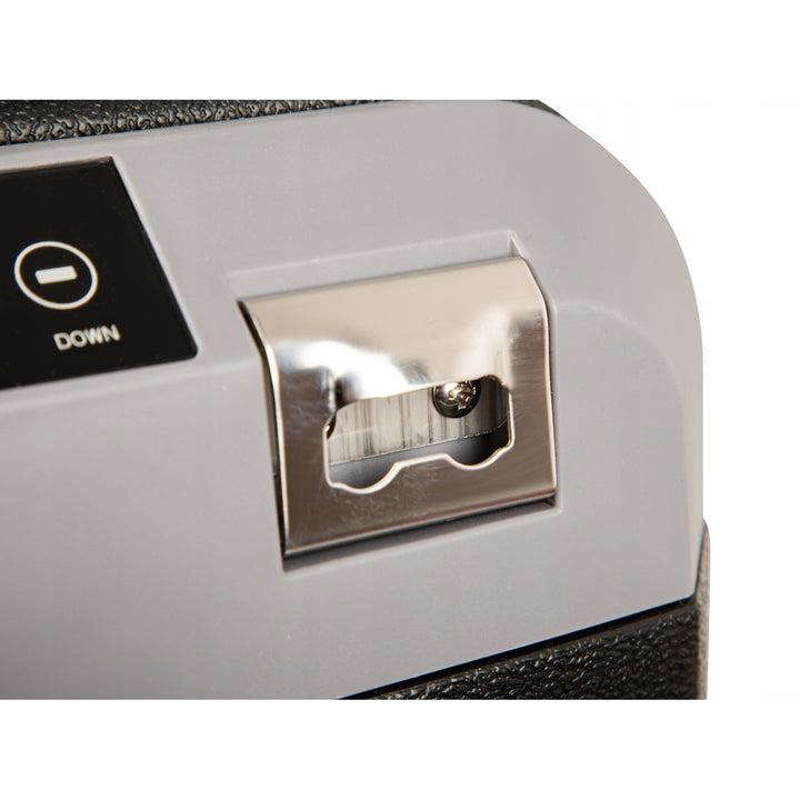 Blow kompresszoros autós hűtőtáska, 35 literes űrtartalom, érintőképernyős vezérlőpanel, 12 V, 24 V és 230 V, USB-C csatlakozó, 44-208#