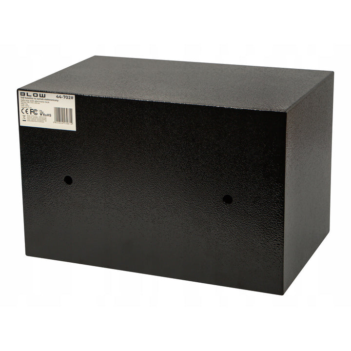 Blow elektronikus zárral ellátott széf, méretek: 31x20x20 cm, kulcsos és kódos zár, 44-702