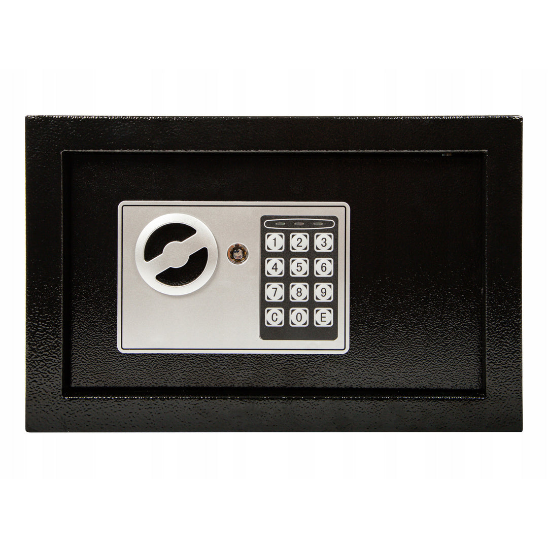Blow elektronikus zárral ellátott széf, méretek: 31x20x20 cm, kulcsos és kódos zár, 44-702