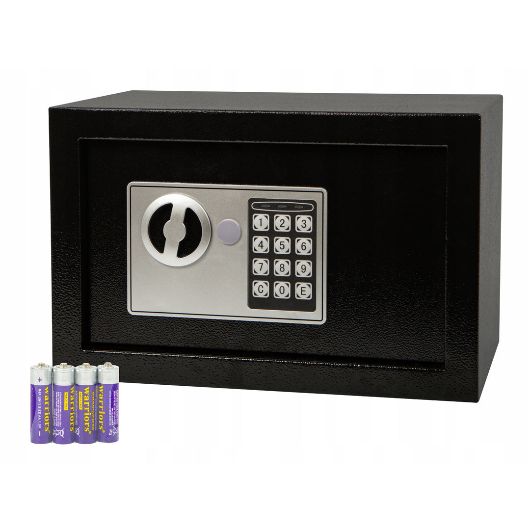 Blow elektronikus zárral ellátott széf, méretek: 31x20x20 cm, kulcsos és kódos zár, 44-702