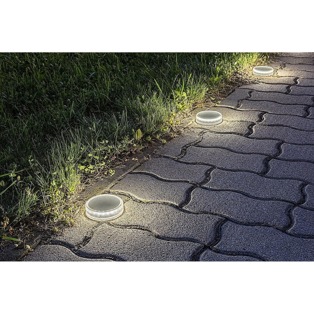Trillo LED 0,3 W-os napelemes lámpa, szürkületérzékelővel, átlátszó kivitel, IP65, K 4000, 77175, 4 darab