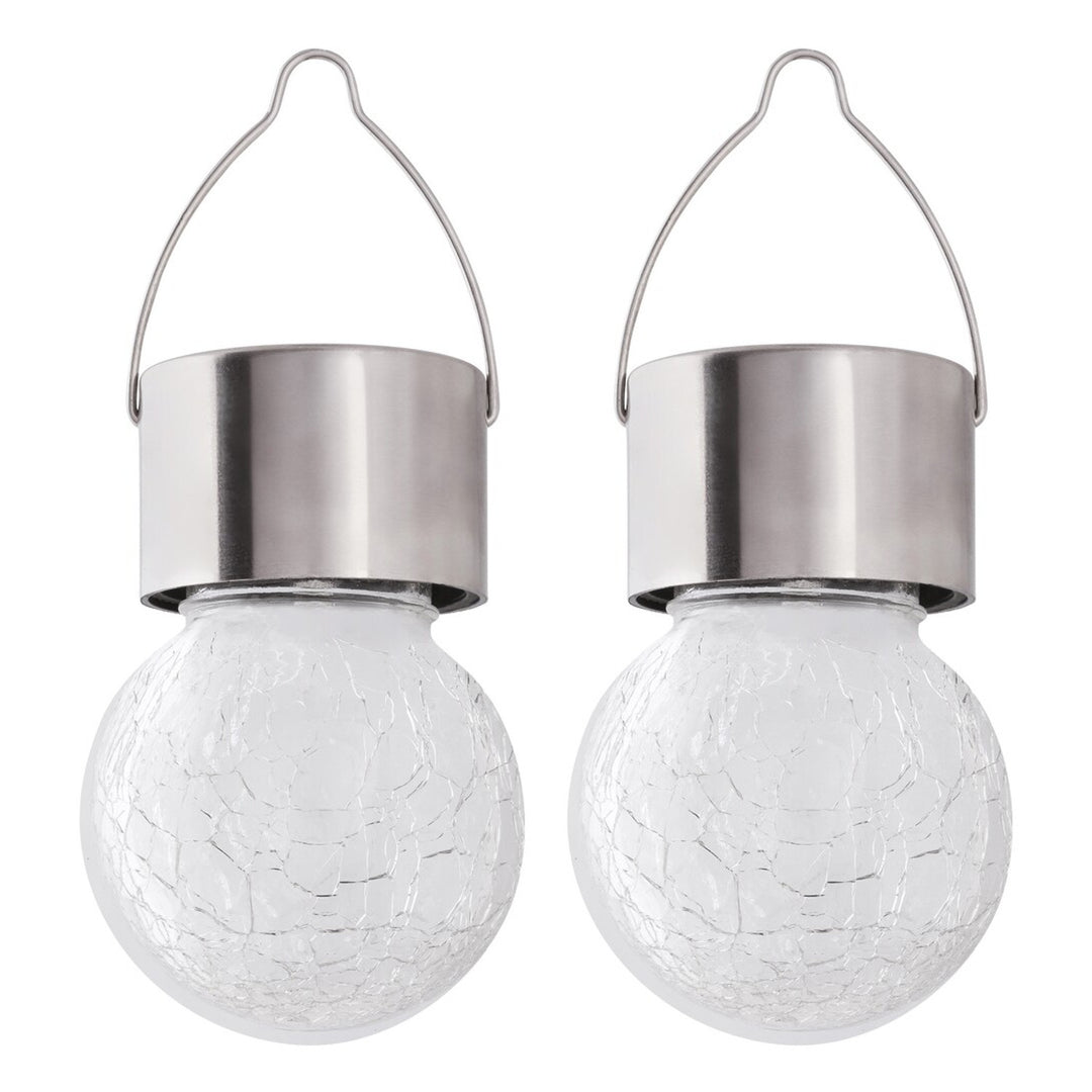 Rabalux Yola napelemes lámpa, 1 lm, IP44, szatén króm színű, 0,06 W-os LED, 7850, 2 darab