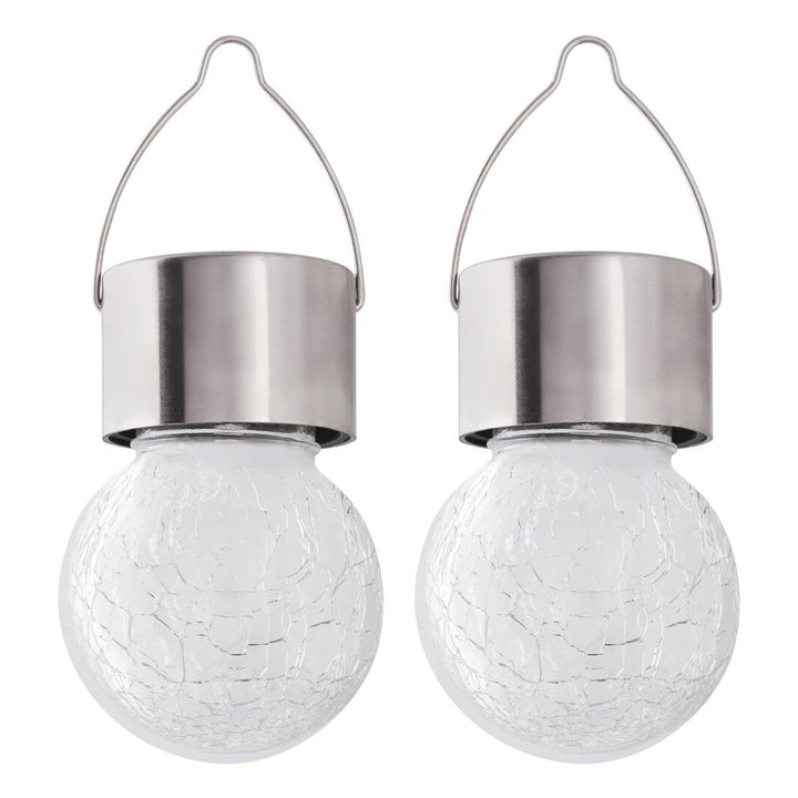 Rabalux Yola napelemes lámpa, 1 lm, IP44, szatén króm színű, 0,06 W-os LED, 7850, 2 darab
