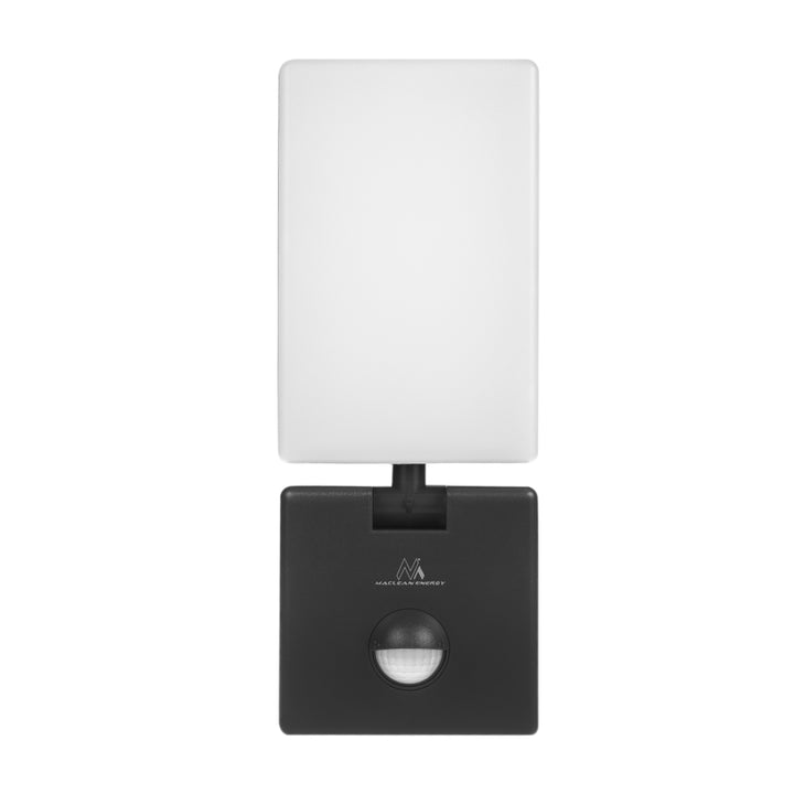 Maclean mozgásérzékelős LED-lámpa, PIR mozgásérzékelő, fekete színű, 10 W, IP65, 800 lm, semleges fehér fény (4000 K) MCE516 B, 2 darab