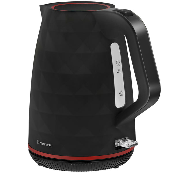 Manta ORISA vezeték nélküli vízforraló, 1,7 l, 2200 W, fekete