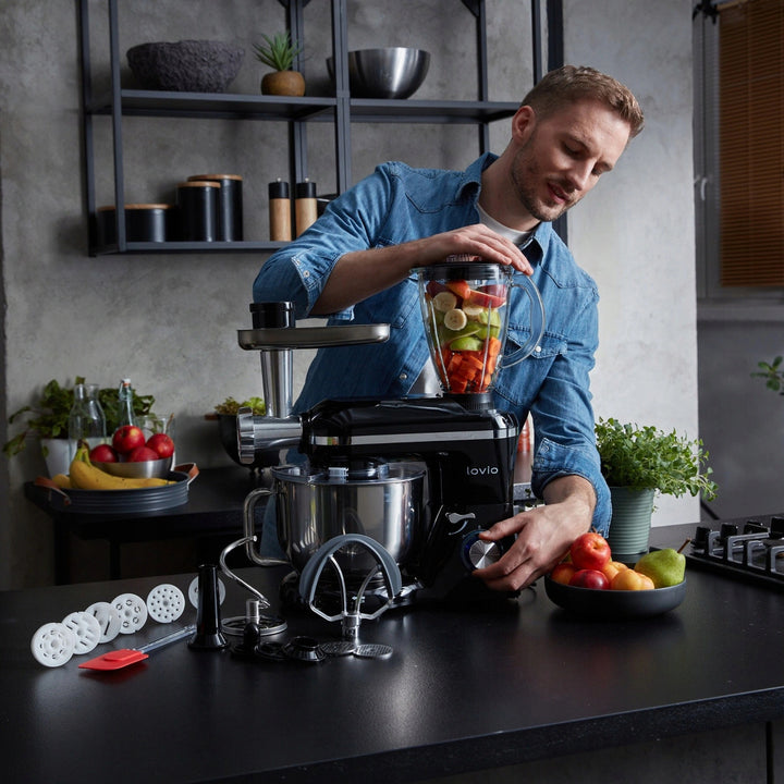 Lovio ChefAssistant Plus bolygókeverő, fekete, LVSTM02PBK