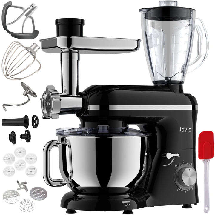 Lovio ChefAssistant Plus bolygókeverő, fekete, LVSTM02PBK