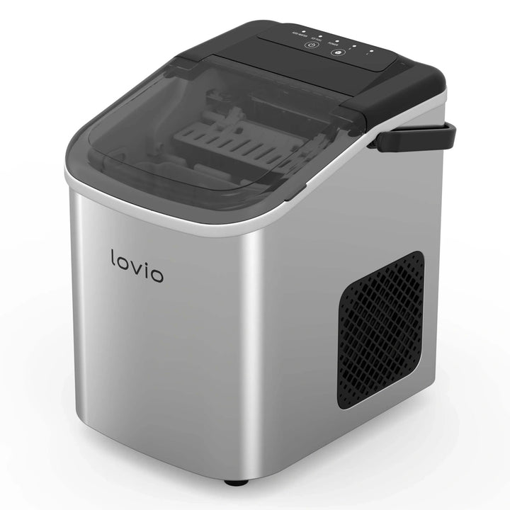 Lovio Crystal Ice háztartási jégkészítő, acél, ezüst színű, gyors jégkészítés