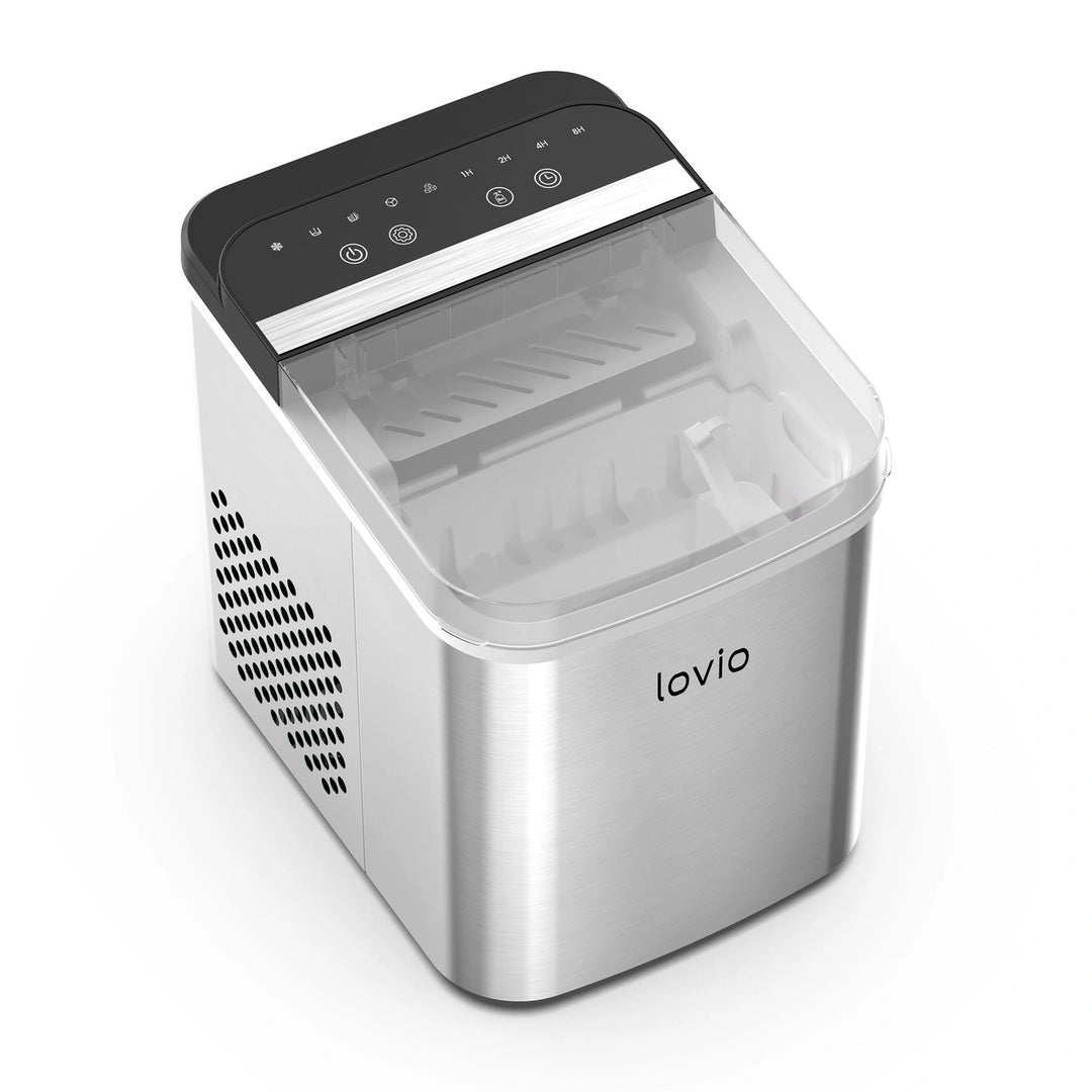 Lovio Crystal Ice Plus háztartási jégkészítő, acél, ezüst színű, gyors jégkészítés