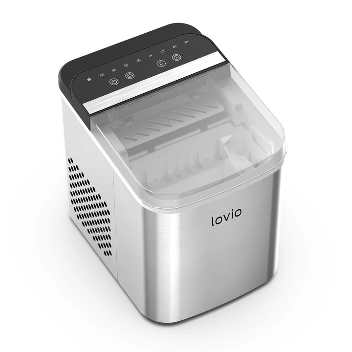 Lovio Crystal Ice Plus háztartási jégkészítő, acél, ezüst színű, gyors jégkészítés