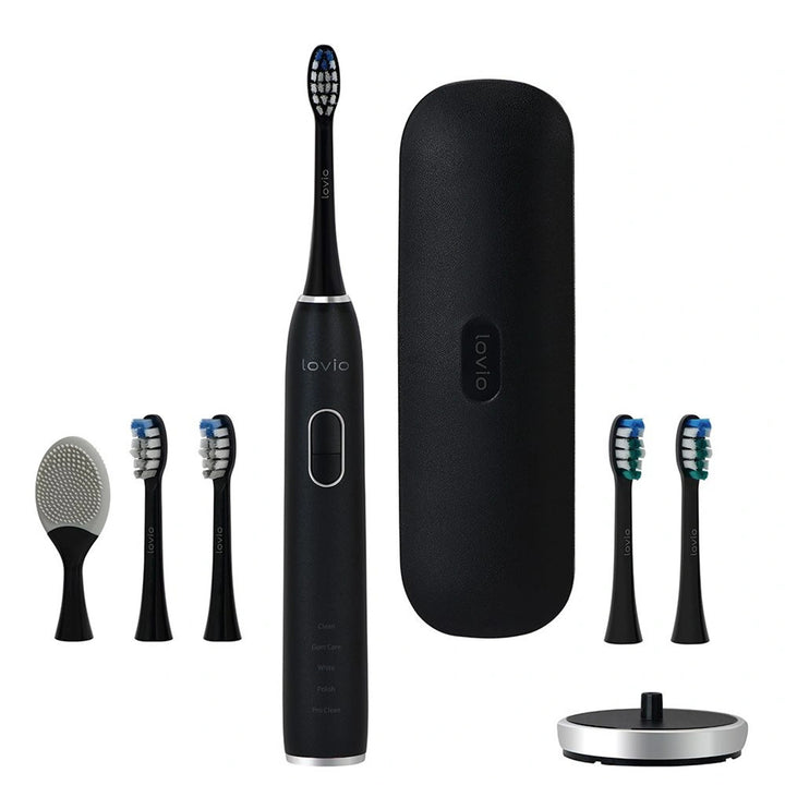 Lovio SonicProtect PRO elektromos fogkefe, fekete, LVTB124BK