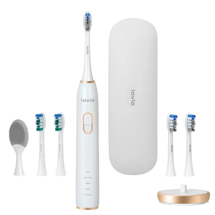Lovio SonicProtect PRO elektromos fogkefe, fehér, LVTB124WH